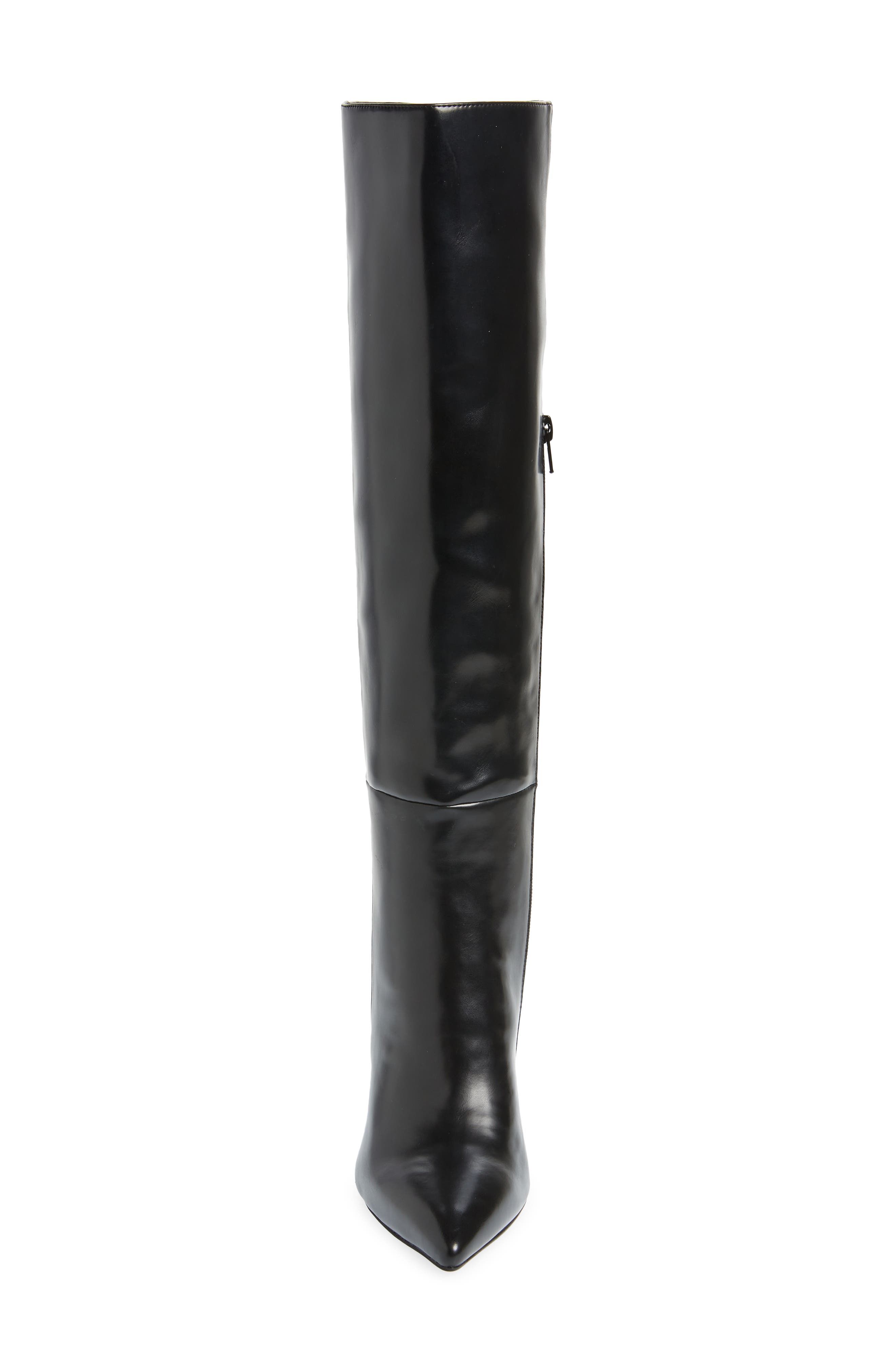 Jeffrey Campbell Arsen Knee High Stiletto Boot, Alternate, color, Black