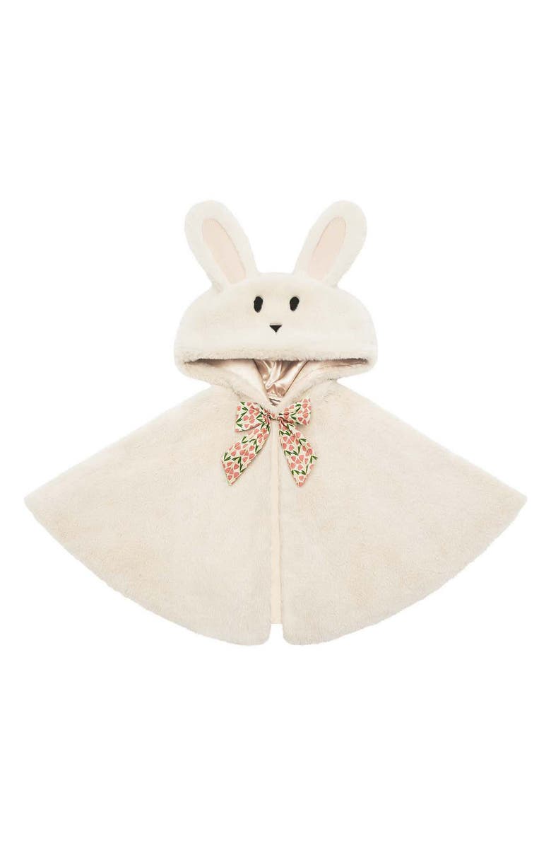 Mimi & Lula Kids' Faux Fur Bunny Cap, Main, color, Light Beige