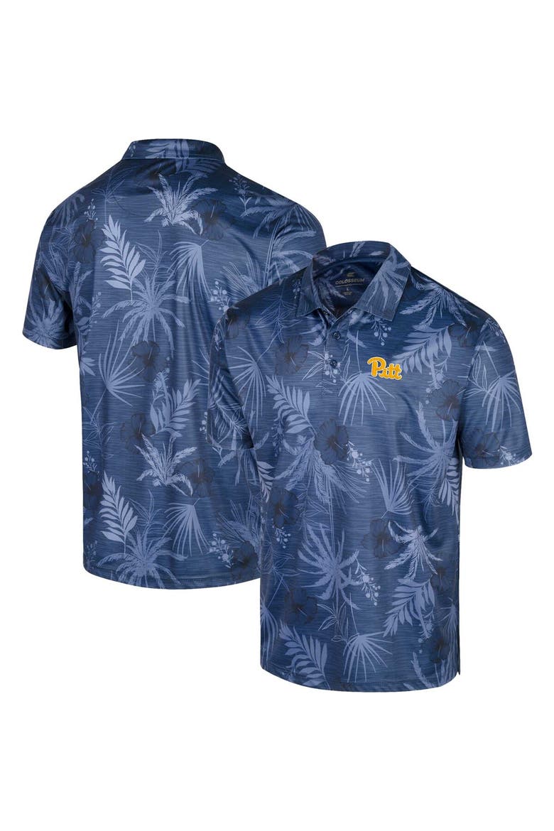Men's Colosseum Royal Pitt Panthers Palms Team Polo, Main, color, Royal
