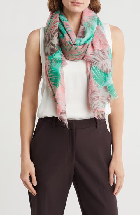 Leaf Print Scarf