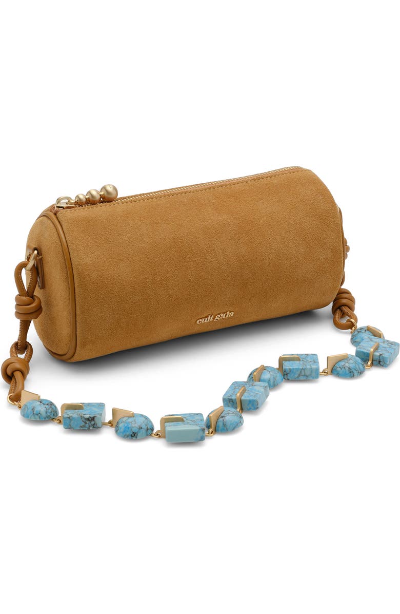 Cult Gaia Zozina Suede Shoulder Bag, Alternate, color, Toasted Caramel