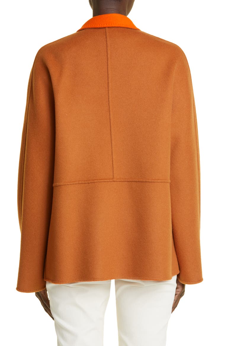 Walden Reversible Wool & Cashmere Coat, Alternate, color, RICH CLAY/ EMBER ORANGE