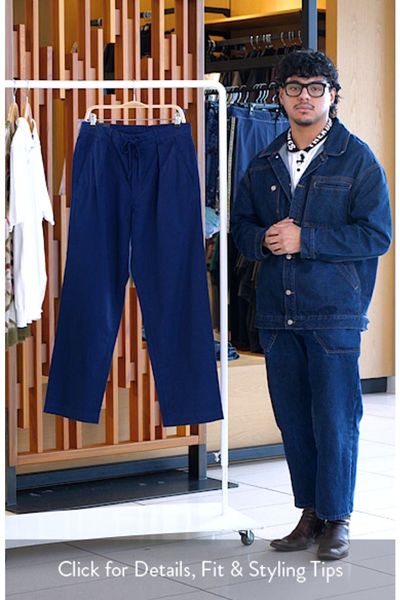 Prepster Pleated Cotton Twill Easy Drawstring Pants video