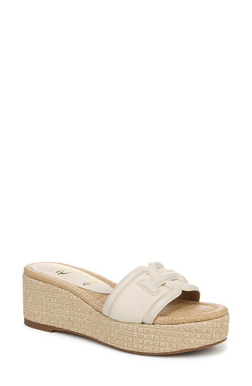 Sam Edelman Pauleena Espadrille Sandal Sand Dune Leather In Modern Ivory