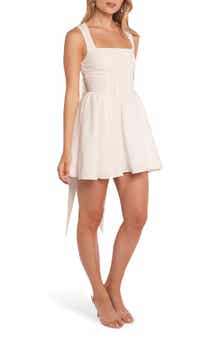 Petal & Pup Mayra Bow Back Cotton & Linen Minidress