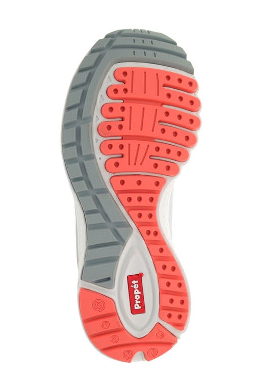 Propét One Evolve Walking Sneaker In Grey/coral