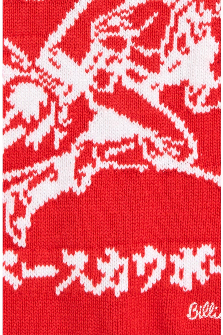Kids' BB Astro Wrangler Cotton Crewneck Sweater, Alternate, color, POPPY RED