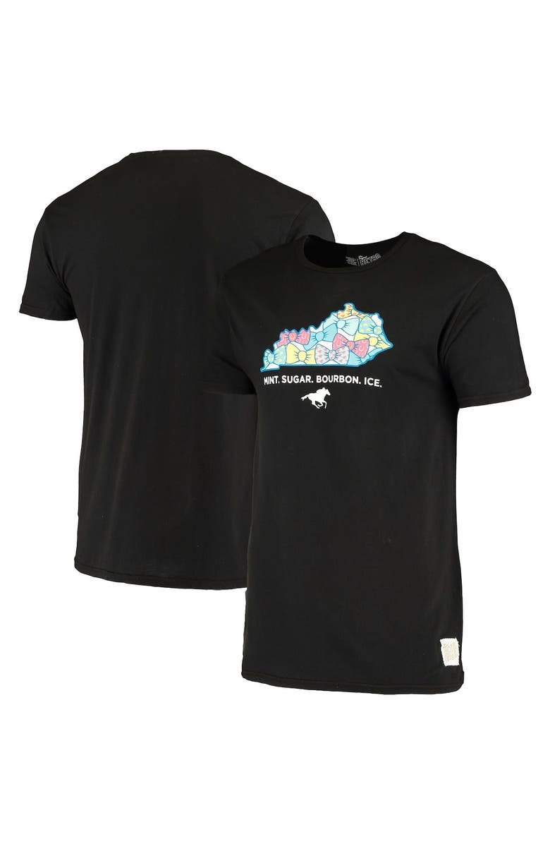 Retro Brand Men's Original Retro Brand Black Kentucky Derby State Bow Tie T-Shirt, Main, color,