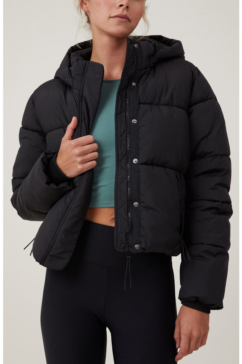 The Mother Puffer Jacket, Main, color, Black