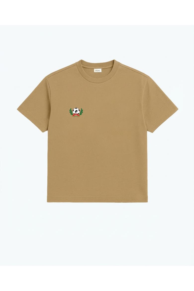 Match Day Short Sleeve Men's T-Shirt, Main, color, Tan