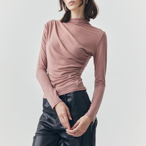 Ats Mira Long Sleeve Top In Orange