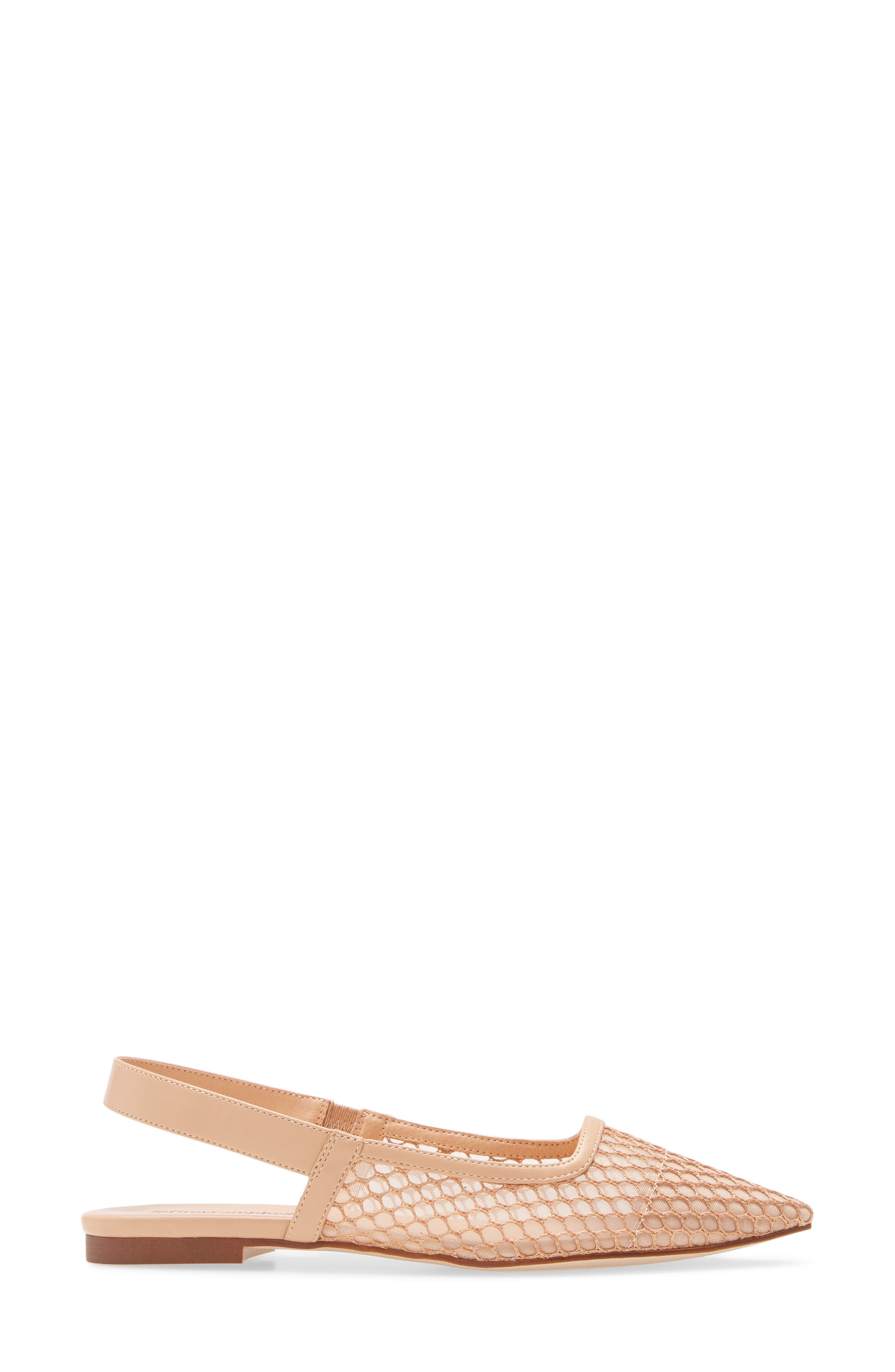 Emelia Mesh Slingback Flat, Alternate, color, NUDE MESH