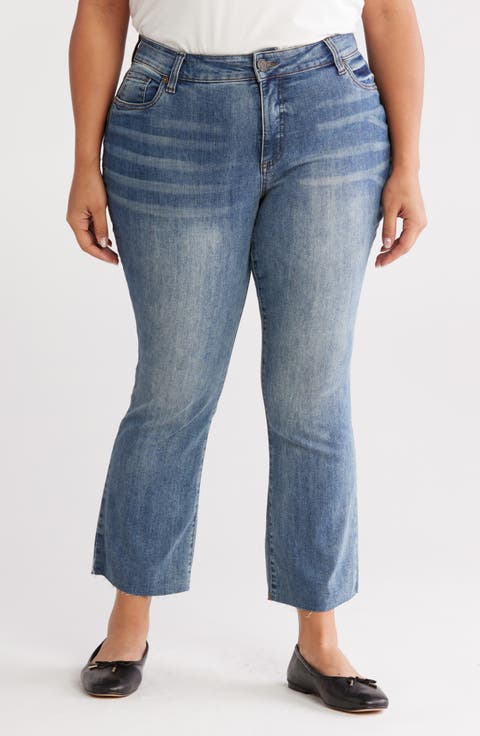 Nikki Kick Flare Jeans (Witch Hazel) (Plus)