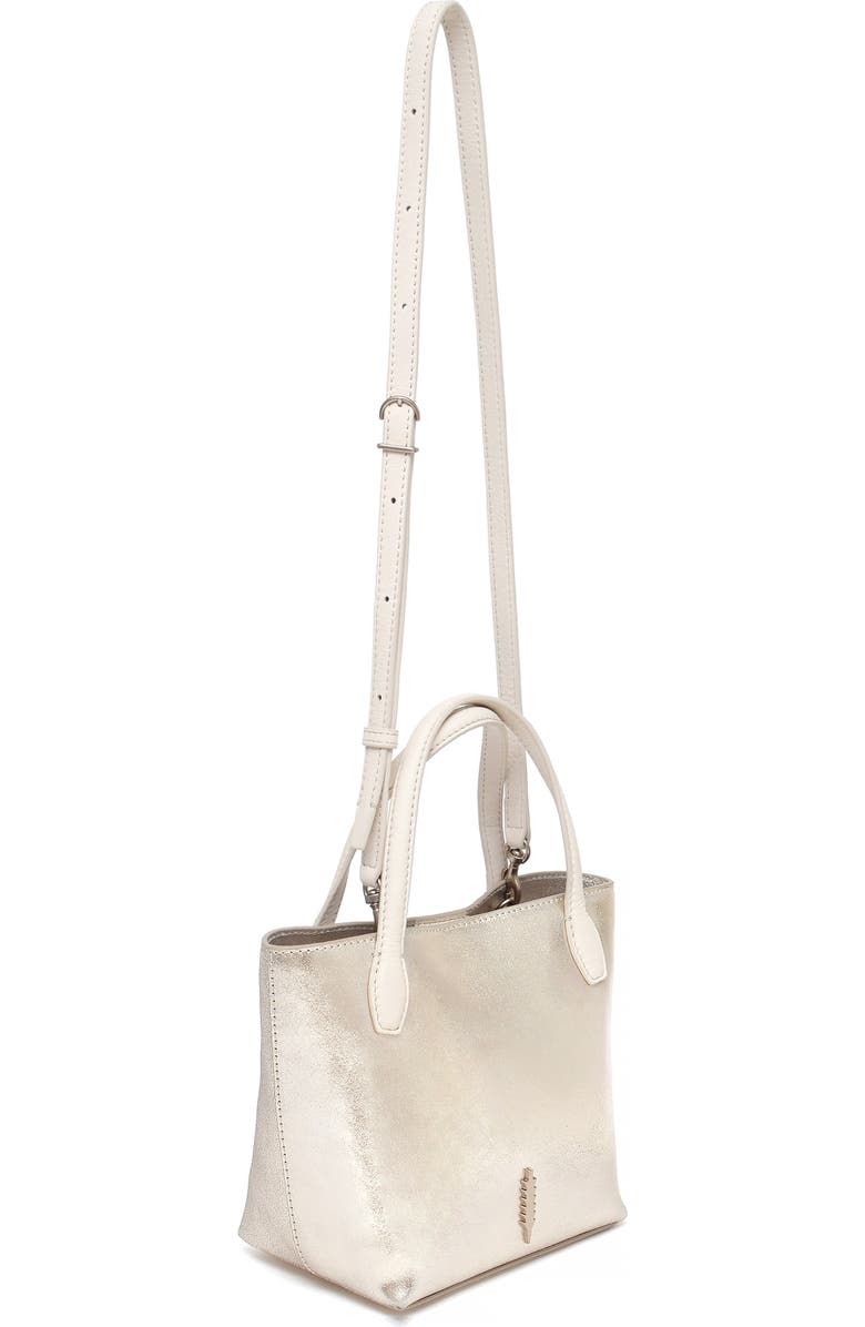 Thacker Asher Shimmer Leather Tote, Alternate, color, Champagne