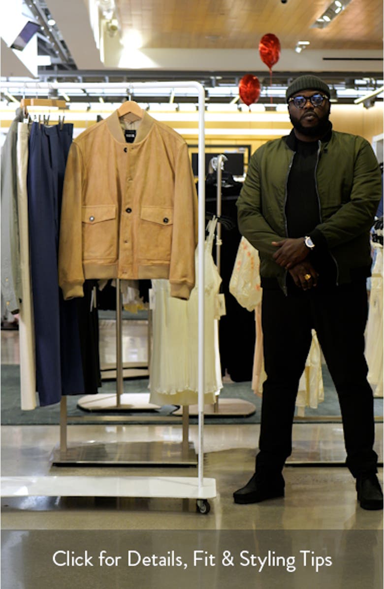 Melot Suede Bomber Jacket, sales video thumbnail