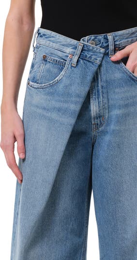 ボトムスその他 AGOLDE Wide blue Vana Fold jeans with washed effect AGOLDE Wide blue Vana Fold jeans with washed effect | TheDoubleF