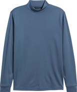 Scott Barber Pima Cotton Interlock Mock Neck Top
