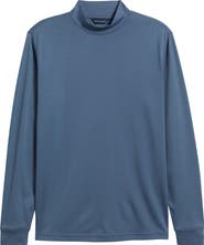 Scott Barber Pima Cotton Interlock Mock Neck Top
