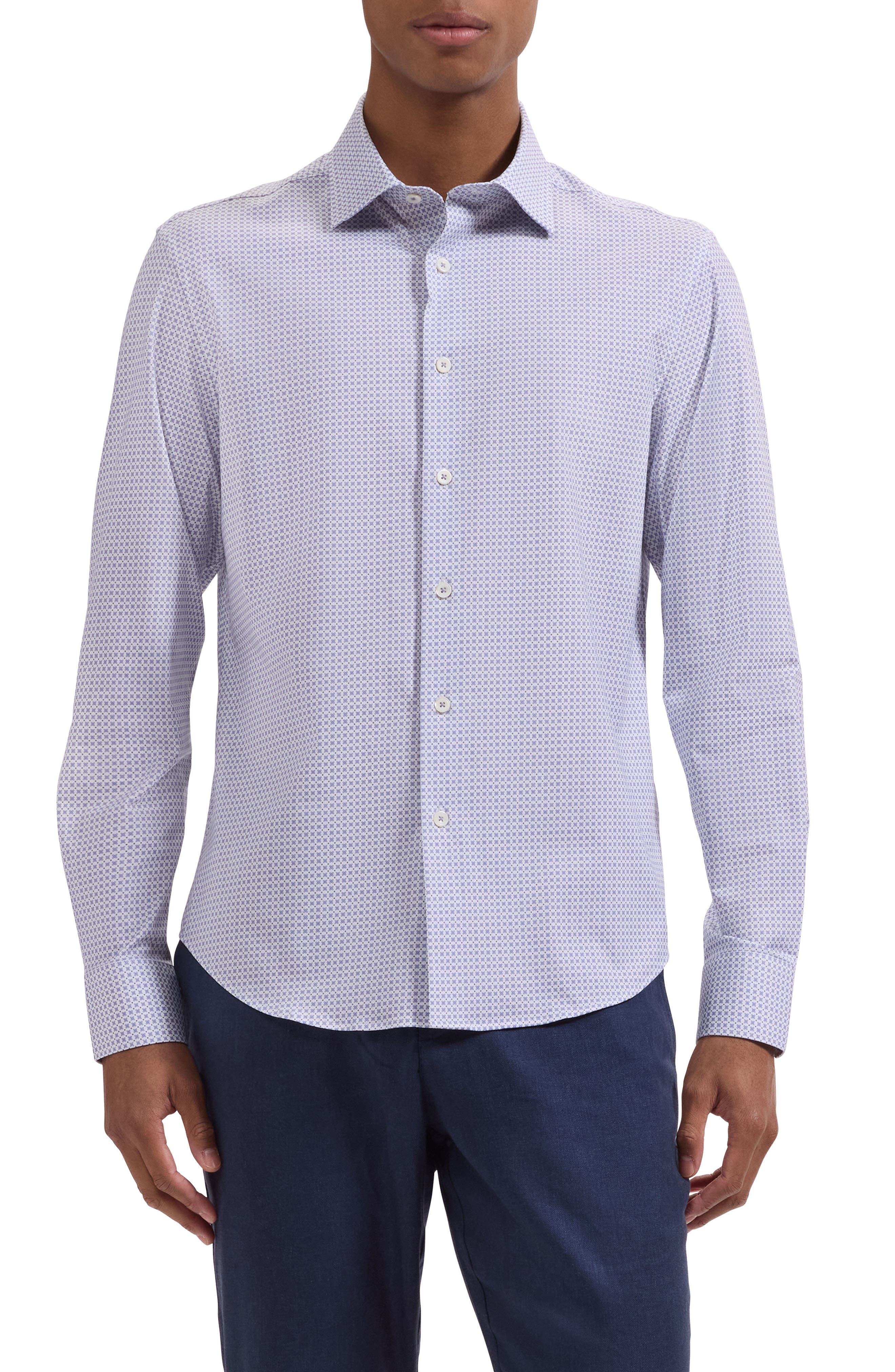 James OoohCotton Geo Print Button-Up Shirt