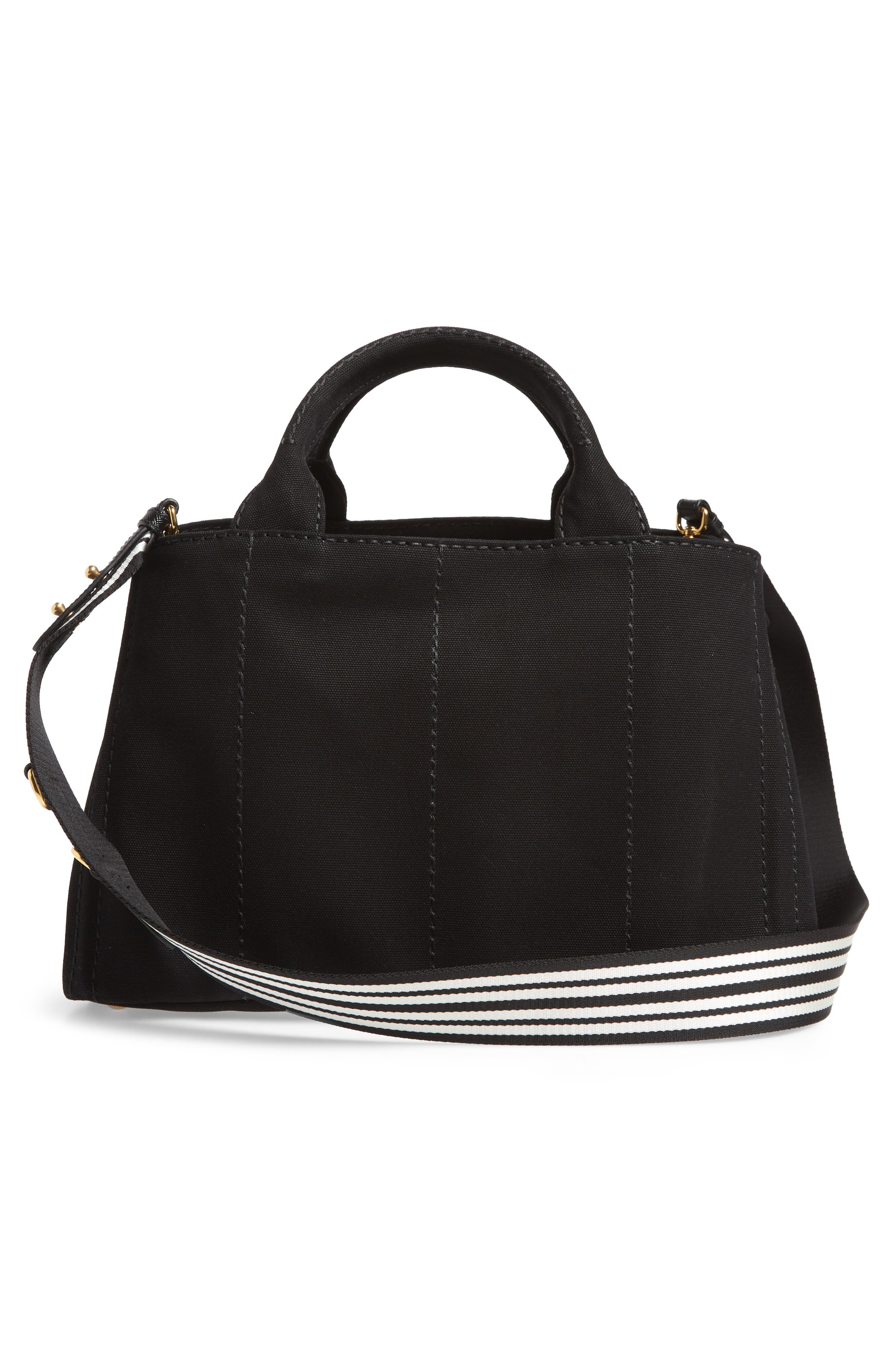 Medium Canapa Canvas Tote, Alternate, color, BLACK/ TALCO