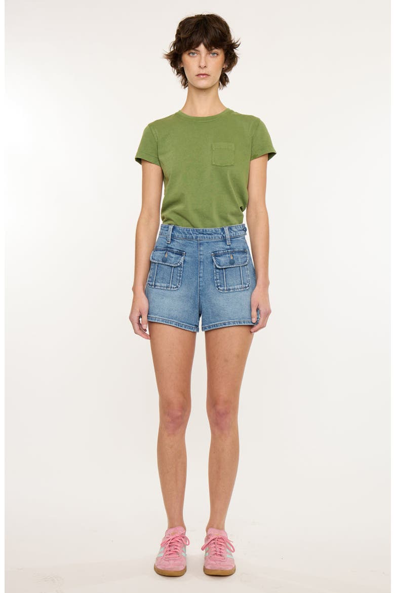 Sharon High Rise Shorts, Alternate, color, Medium Wash