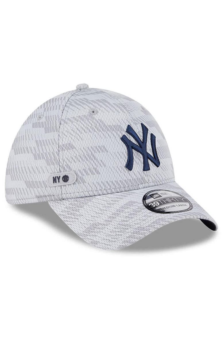 New Era Men's New Era Gray New York Yankees 2025 MLB Clubhouse 39THIRTY Flex Hat, Alternate, color, 
