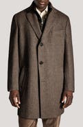 Jack Victor Delroy Wool & Silk Overcoat