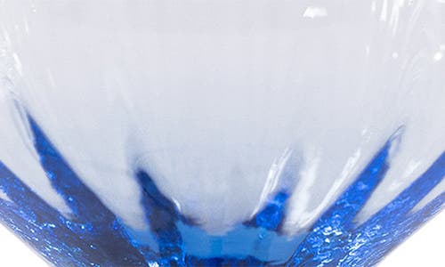 Zodax Malden Optic Set Of 4 Cocktail Glasses In Blue