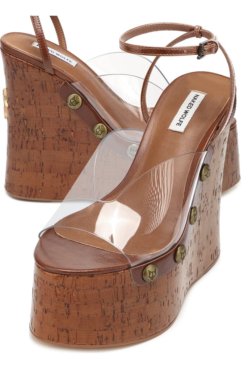 Naked Wolfe Tiger Lilly Heel, Alternate, color, Clear