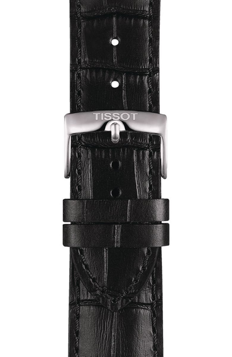 Tissot 22mm Leather Watchband, Alternate, color, 
