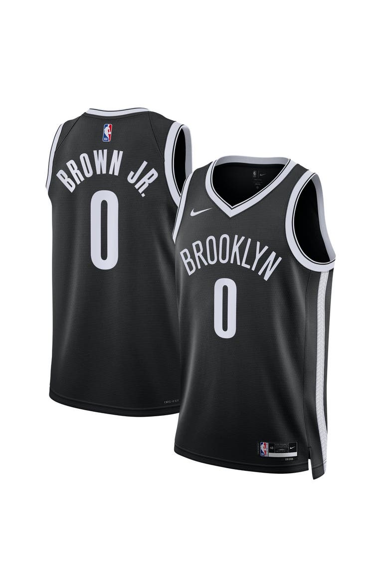 Unisex Nike Mikel Brown Jr. Black Brooklyn Nets Swingman Jersey - Icon Edition, Main, color, Black