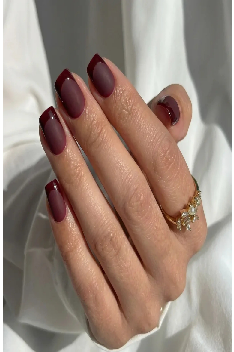 Plum Velvet Square Press-On Nails, Alternate, color, Plum Velvet