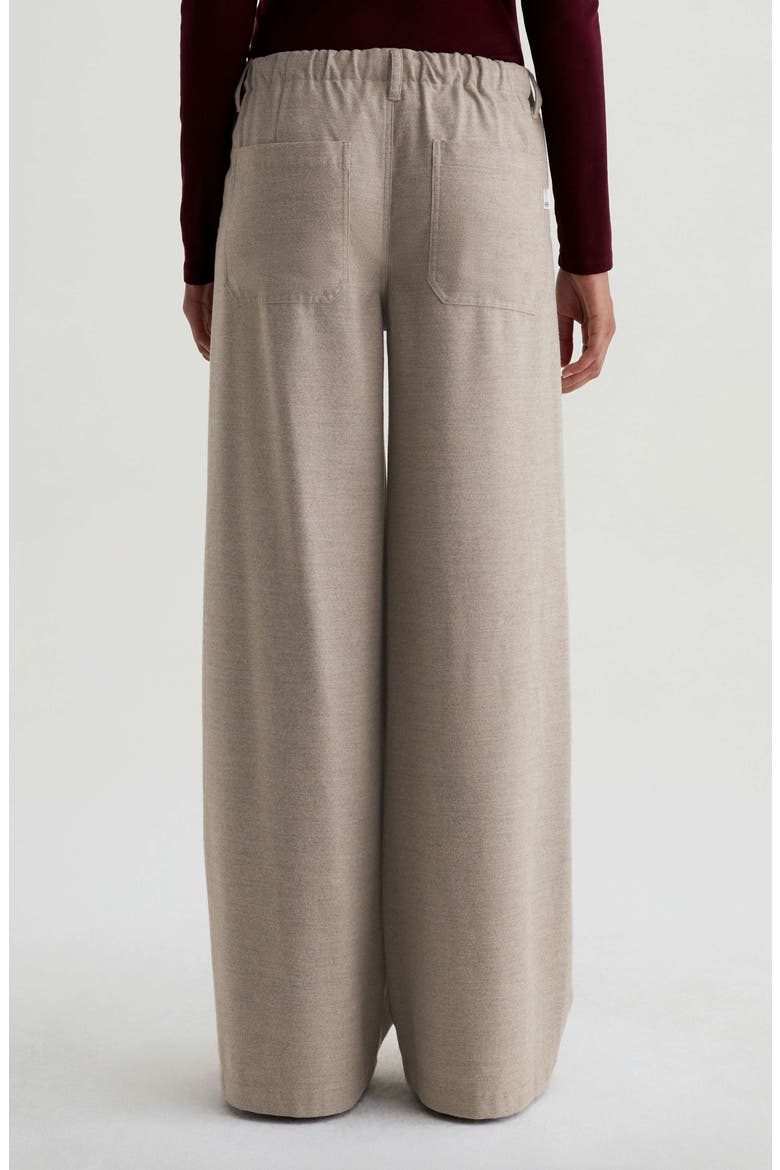 Stella Drawstring Wide Leg Pants, Alternate, color, MELANGE OAT