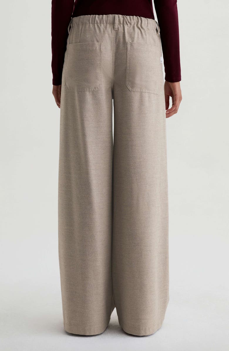 AG Stella Drawstring Wide Leg Pants, Alternate, color, Melange Oat