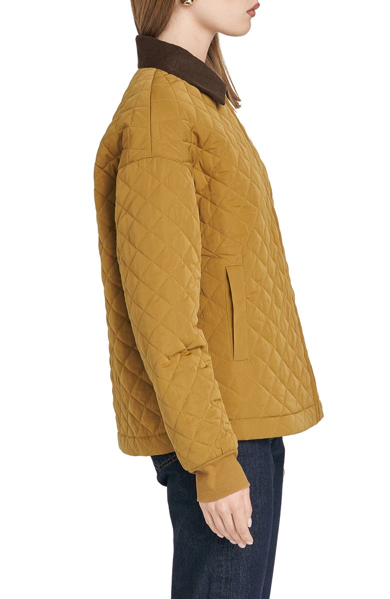 WAYF Jackson Quilted Barn Jacket, Alternate, color, Camel