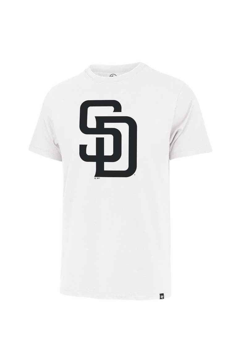 Men's '47  White San Diego Padres Imprint Franklin T-Shirt, Alternate, color, White