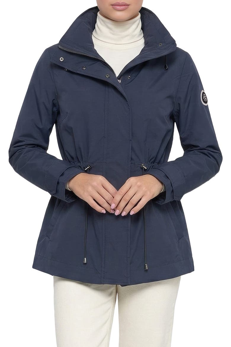 Lightweight Jacket With Concealed Hood, Alternate, color, NAVY