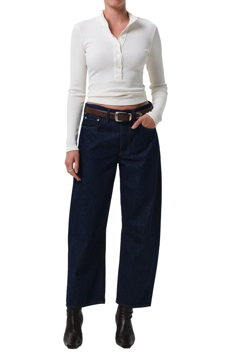 Sheena Long Sleeve Rib Polo, Alternate, color, PASHMINA OFF W