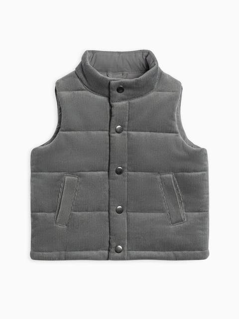 Idris Corduroy Snap Vest (Toddler & Little Kid)