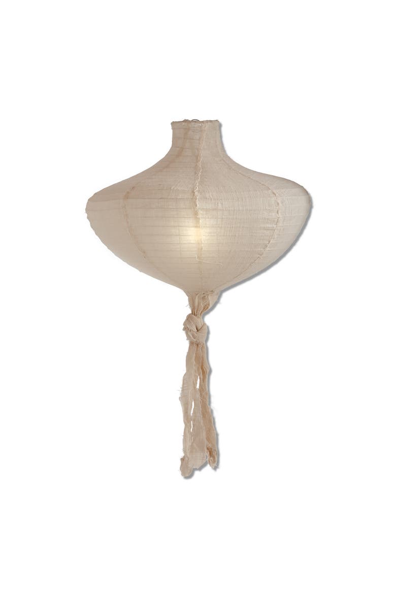 Kite LED Oval Hanging Lantern - Indoor Decorative Candle Holder, Main, color, Beige