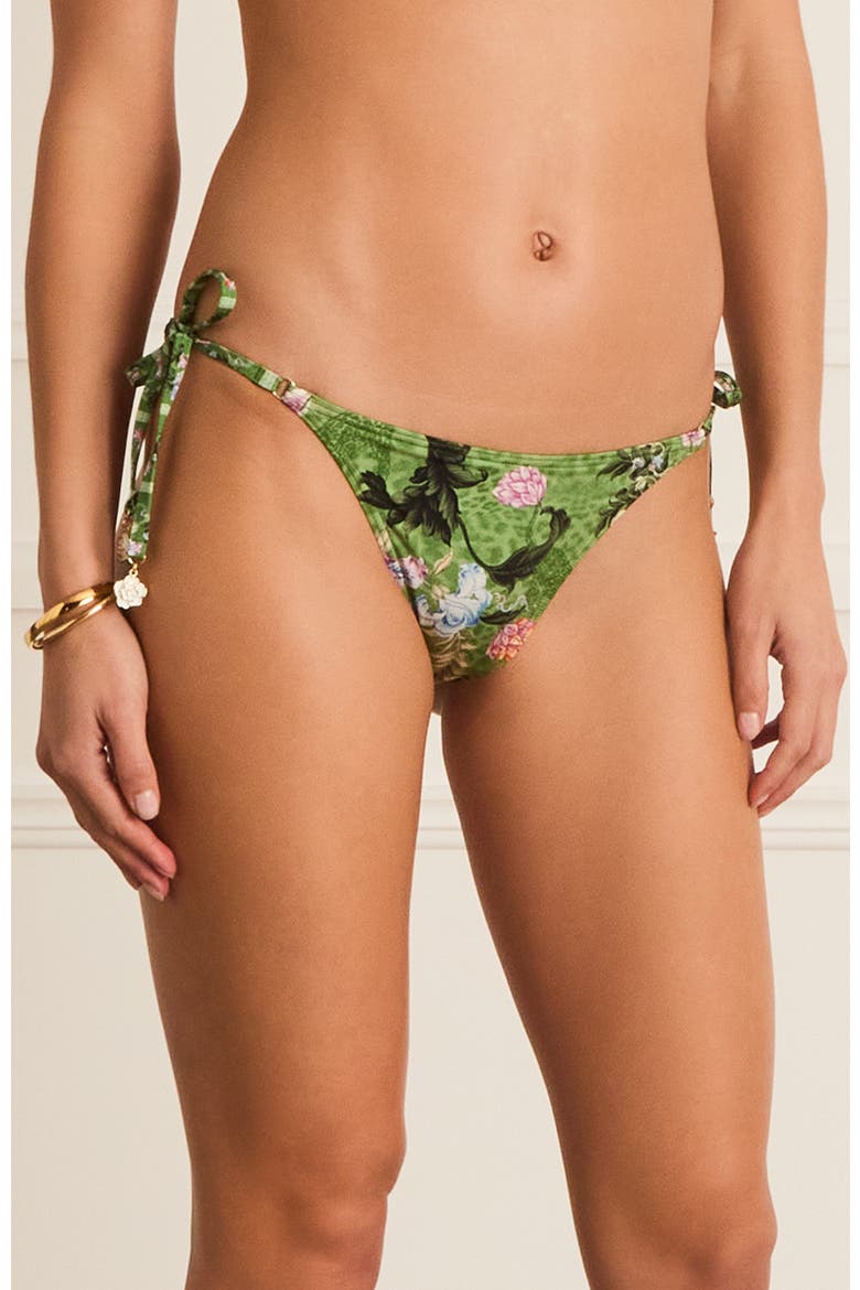 Classic Felicity Tie Side Pant Bikini Bottom, Alternate, color, Green