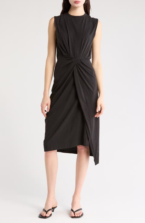Landry Sleeveless Twist Front T-Shirt Dress