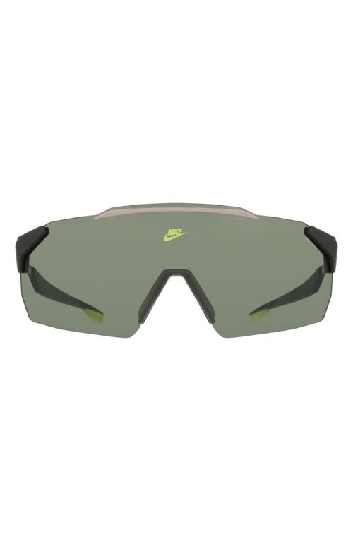 Nike Limitless 61mm Shield Sunglasses In Green