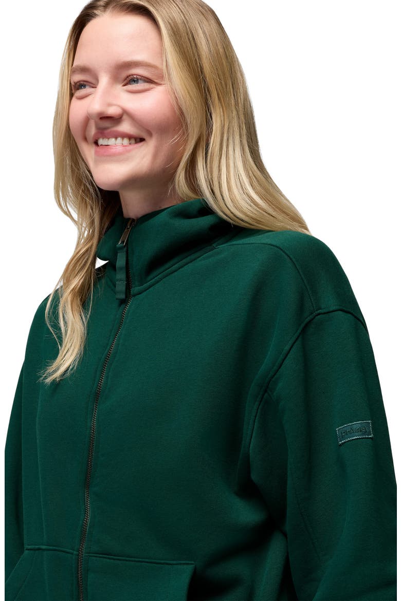Dreamfleece Full Zip Hoodie, Alternate, color, ROOT GREEN