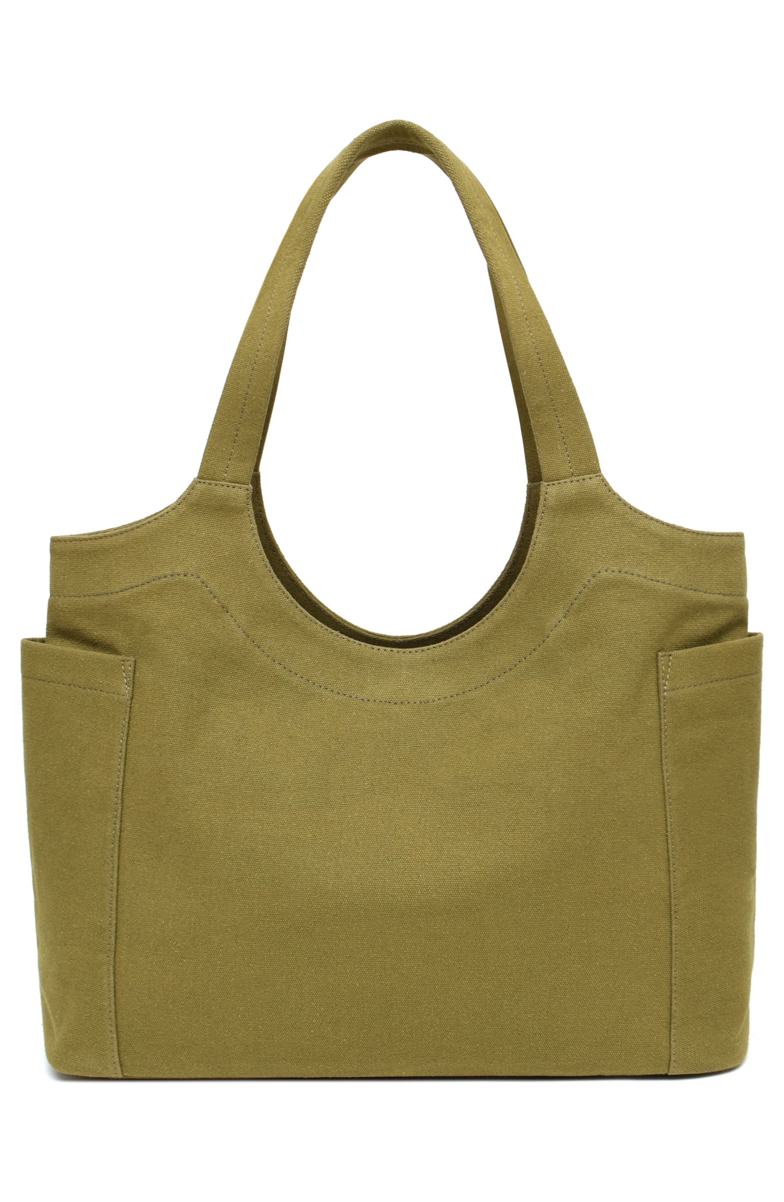 New Amsterdam Leatherworks Annika Tote Bag, Alternate, color, Olive