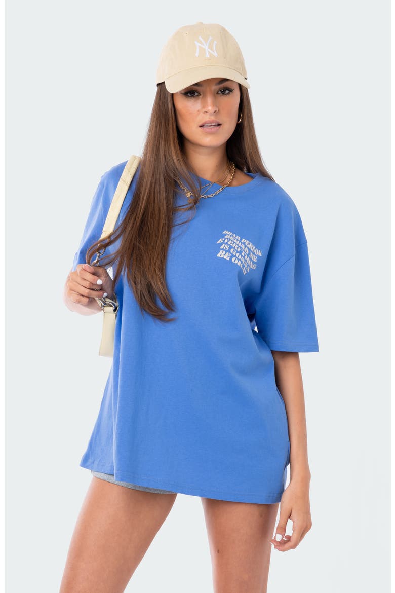 Dear Person Oversize Graphic Tee, Alternate, color, BLUE