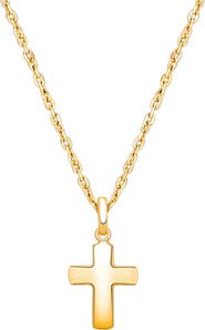 Tiny Blessings 14K Gold Regal Cross 12-14" Necklace