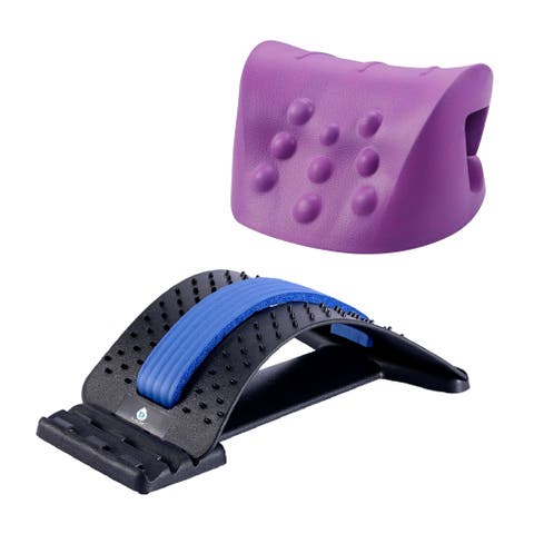 Back and Neck Relief Bundle - Includes Back Stretching Device & Neck and Shoulder Stretcher and Relaxer