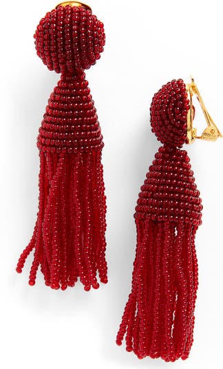 Oscar de newest la Renta Tassel Earrings