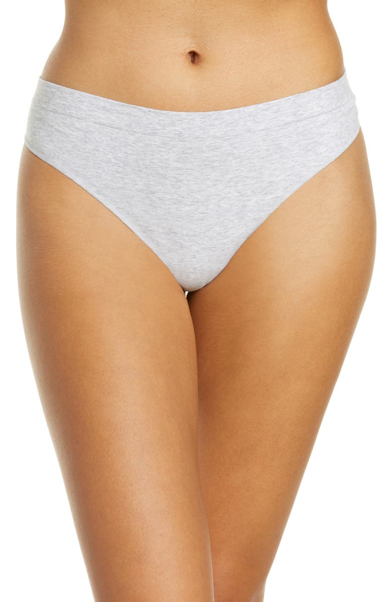 On Gossamer Cabana Cotton Seamless Thong, Main, color,